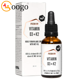 Nu3 Premium Vegan Vitamin D3 + K2, 30ml